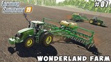 Sowing tobacco and barley, fertilizer production | Wonderland | Farming simulator 19 | Timelapse #07