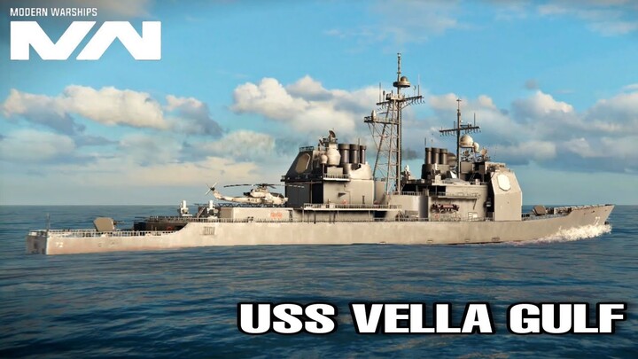 Modern Warships: USS VELLA GULF in action.