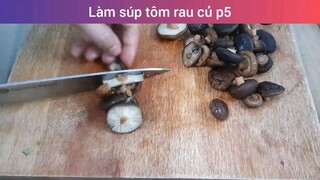 Làm súp tôm rau củ p5