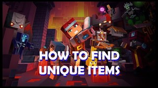 BEST WAY TO FIND UNIQUE ITEMS - Minecraft Dungeons