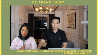 Kawan jadi lawan, kata novi