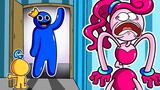 Experiment Rainbow Friends in CREEPY LIFE of Mommy Long Legs // POPPY PLAYTIME Chapter 2 Animation
