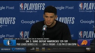 SUNS in 4 - Devin Booker on Suns dominate Mavericks 129-109 to take 2-0 Series lead - NBA Playoffs