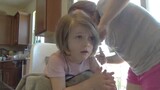 TODDLER GETS  A HAIRCUT