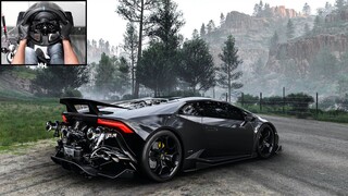 1200HP Twin Turbo Lamborghini Huracán LP 610-4 | Forza Horizon 5 | Steering Wheel Gameplay