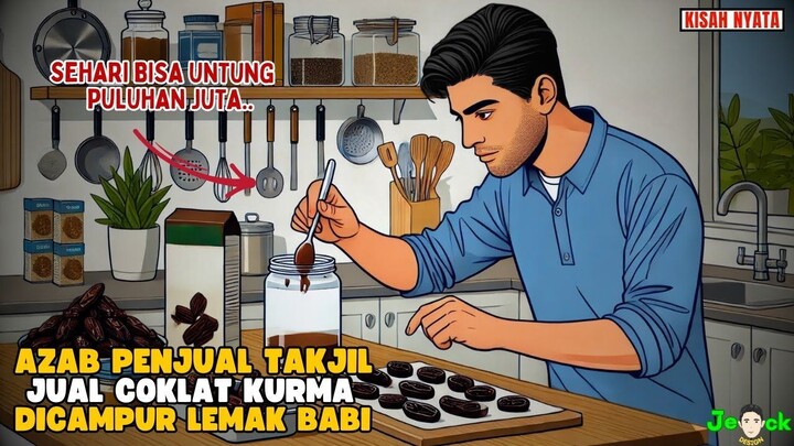 AZAB PENJUAL TAKJIL CULAS JUAL COKLAT KURMA DICAMPUR LEMAK BABI  SINETRON AZ