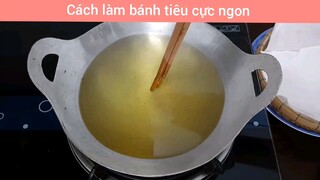 làm bánh tiêu cách này cực ngon phồng to đẹp