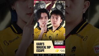 Kairi's Magical 1HP ESCAPE 😱 #BetterThanGreat #MLBBEsports #MLBBM5 #MLBB  #M5 #GOONIC #Kairi