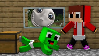 MIKEY & JJ ESCAPE FROM GIANT MAN IN THE WINDOW IN MINECRAFT - MAIZEN PARODY MIZEN MAZEN FENDY MAIKID