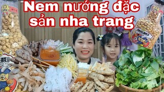 Món Ngon Mỗi Ngày| Nem Nướng Đặc Sản Nha Trang Hòa Huyện Nước Sốt Siêu Ngon|Khải Linh Vlog#93