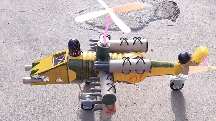 A bombing helicopter was invented today. Do you think it can fly?