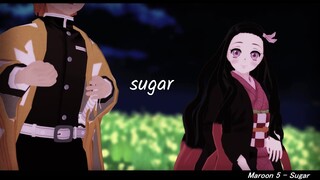 【鬼滅のmmd】sugar【我妻善逸・竈門禰豆子】