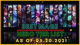 BEST MAGE IN MOBILE LEGENDS MAY 2021 | MAGE TIER LIST ML