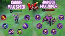 Karrie Full Item Attack Speed Vs Johnson Full Item Blade Armor