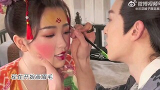 [Cang Lan Jue] Behind the scenes, Xiao Lanhua's makeup was really painted by Dongfang Qingcang himse