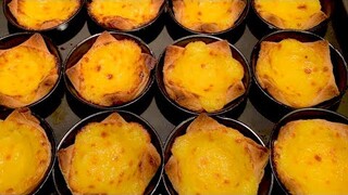 Hong Kong egg tart/bánh trứng nướng_bánh ngàn lớp_cán bột ngàn lớp thành công ngay lần đầu_Bếp Hoa
