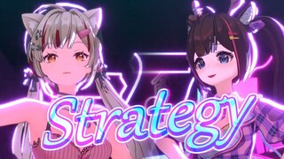 A cool, handsome, and beautiful duet cover dance of "Strategy"