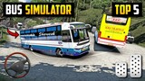 Top 5 *Realistic* BUS SIMULATOR Games For Android l Best bus simulator games for android