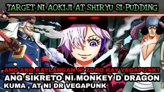 Ang sikreto ni Monkey D Dragon , Kuma , Dr vegapunk | Target ni Shiryu at Aokiji si Pudding? Theory