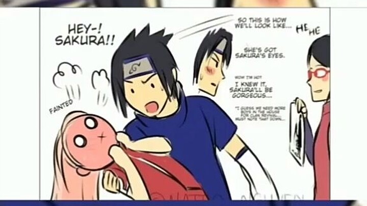 Sarada meets young parents