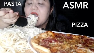 ASMR PASTA AND PIZZA//NO TALKING//MUKBANG