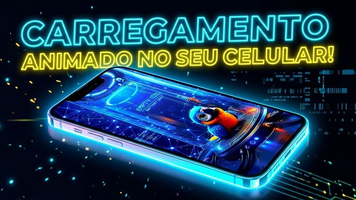 COMO COLOCAR ANIMAÇÃO DE CARREGAMENTO NO CELULAR! ⚡🔋 (Passo a Passo Fácil)