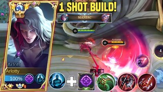 MANIAC 1 VS 5 IN ENEMY BASE! ARLOTT BEST BUILD 100% BROKEN!! - NEW HERO ARLOTT | MLBB