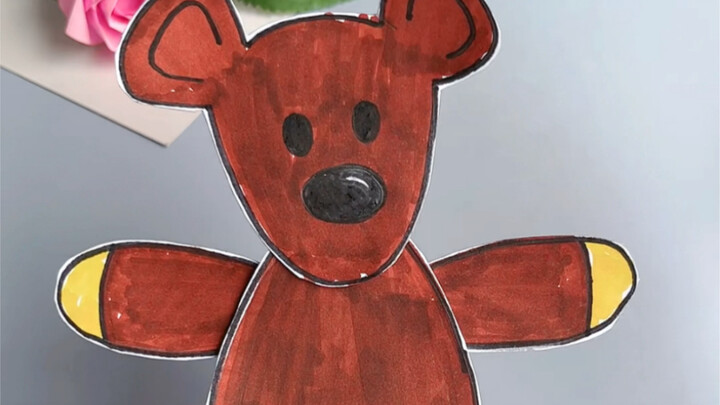 I made a little bear that can strike all sorts of poses for the little rascals at home—so cute! Hurr