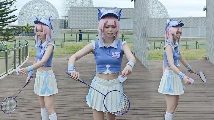 How to Play Badminton? Teacher Xin Hai’s Got You Covered! [Xiao Chi Die – Pulsating Xin Hai Cosplay]