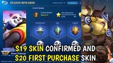 S19 SKIN CONFIRM AND S20 FIRST PURCHASE SKIN || MOBILE LEGENDS BANG BANG