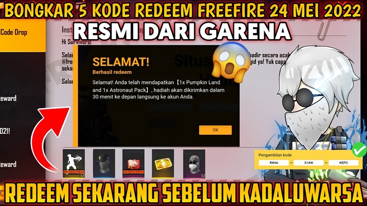 KODE REDEEM FREEFIRE TERBARU 24 MEI 2022 - RESMI DARI GARENA