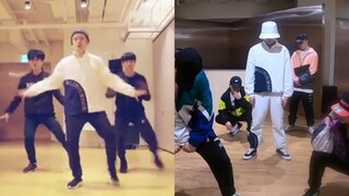 [Zhang Yixing's "Honey"] [exo-cbx's "Hua Yao Ri"] Baekhyun and Yixing's clothes in the two practice 