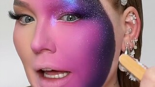 Zodiac-themed creative makeup—absolutely stunning!