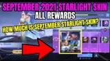 September 2021 Starlight Skin All Rewards Update | How Much Is Starlight? | MLBB