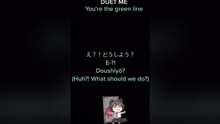DUET ME: YOU'RE THE GREEN LINE. POV: You and you're friend are trapped inside the storage room. fyp