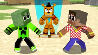 Monster School : FNaF Superhero Zombie Five Nights at Freddy - Minecraft Animation