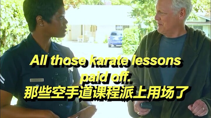 الرجل العجوز الذي تدرب طوال حياته على الكاراتيه استفاد أخيرًا من مهاراته، لكن لم يتوقع أنه كاد يتسبب