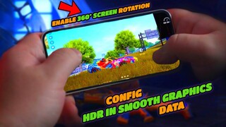 Fix lag Config Smooth HDR Graphics enable 360° Screen Rotation 😱 3mb only Free Fire | Xander28YT