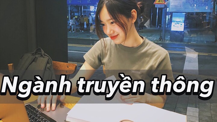 Ngành truyền thông thì học gì? Bài tập môn chuyên ngành của mình - đại học Yonsei Hàn Quốc.