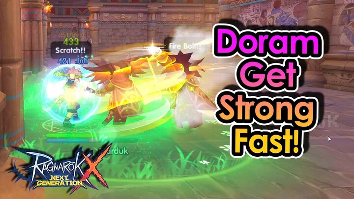 [ROX SEA] Magic Doram Gets Strong FAST! Early Game Build Guide | King Spade