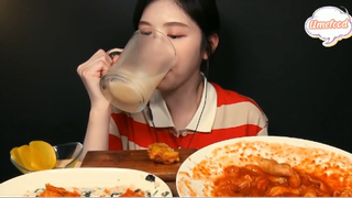 Bánh gạo Yupdduk đầy ắp phô mai, miến xúc xích và cháo trứng phần 9 #anngonmoingay