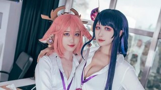 [cosplay] đủ chủ và pet rồi nhá