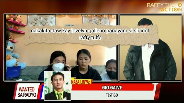 NAKAKITA DAW KAY JOVELYN GALLENO NAKAUSAP NI IDOL RAFFY TULFO | RaffyTulfoinAction #jovelyngalleno