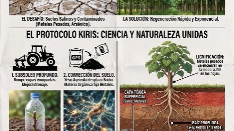 Solución definitiva para hacer productivos terrenos salinos o contaminados con #kiris.org
