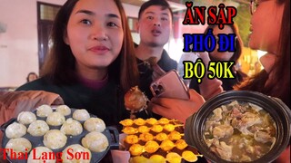 Ăn Sập Phố Đi Bộ Lạng Sơn Toàn Món Ngon Chỉ Với 50k Bắt Gặp Rất Nhiều Gái Xinh I Thai Lạng Sơn