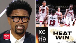 ESPN: Heat shut down Sixers again 119-103 to take a 2-0 lead in their Eastern Conference semifinal!