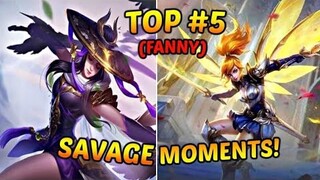 TOP 5 FANNY SAVAGE MOMENTS | GAME PLAY | SKIN GIVEAWAY | akosi RapRap