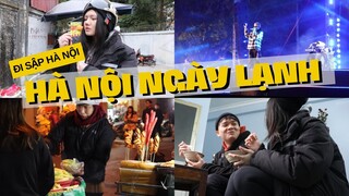 dân chơi đi cả Hà Nội ngày sương rét mùa đông| Phố đi bộ Hà Nội, coi liveshow 16TYPH, HoàngThuỳLinh