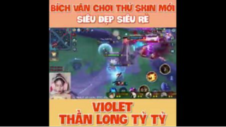 Cầm Violet với bộ skin mới lật kèo đẳng cấp