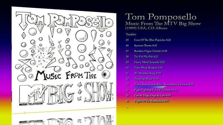 Tom Pomposello (1989) Music From The MTV Big Show [CD Album]